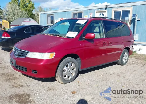 2004 Honda Odyssey Ex z USA, uszkodzony, nr VIN 5FNRL18684B009176